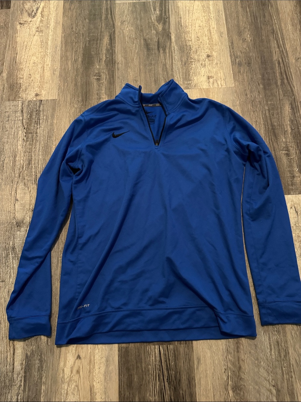 Nike Men’s Royal Blue Quarter-Zip Performance Jacket